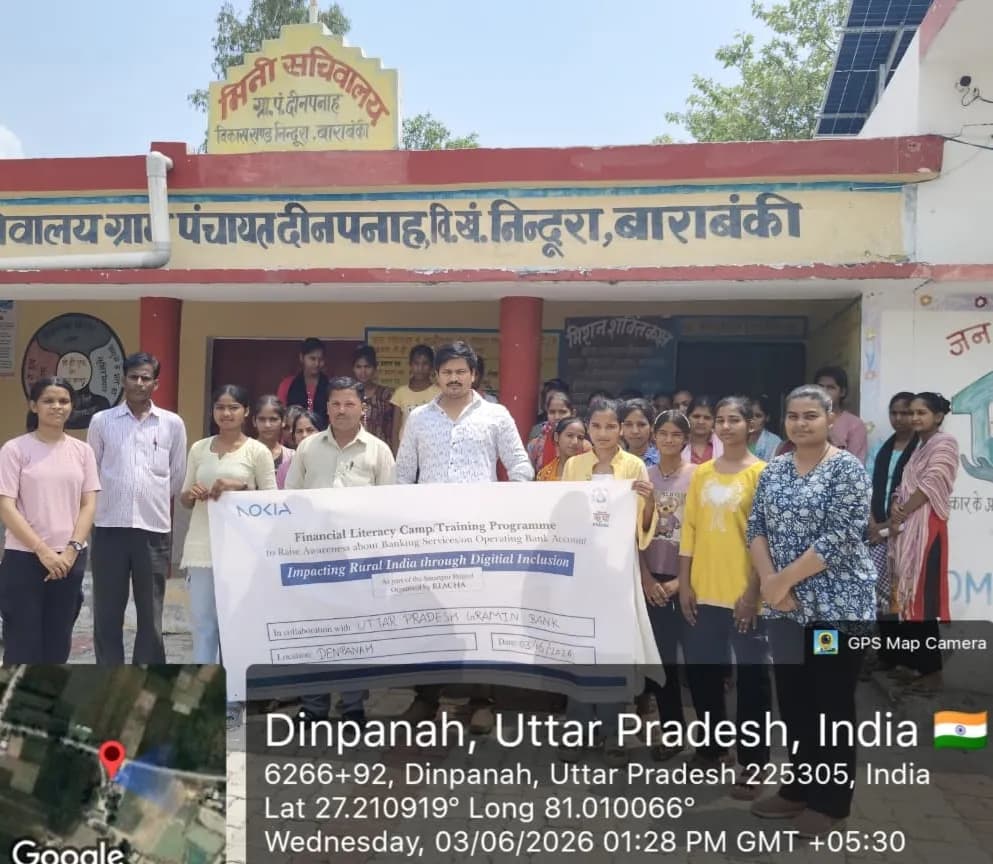 An awareness camp on provide Information to community member on banking services