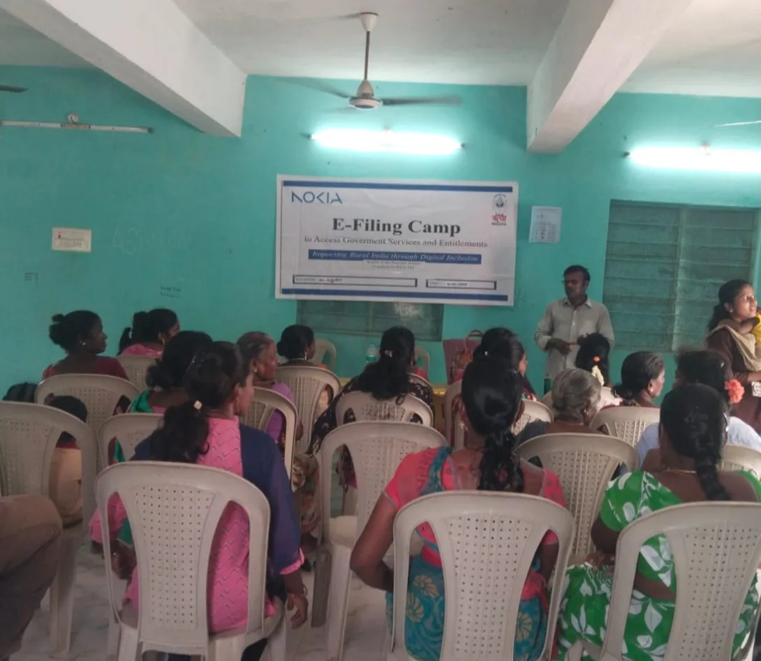 E-Filing Camp at Vadamadurai in Collaboration with the Panchayat Department