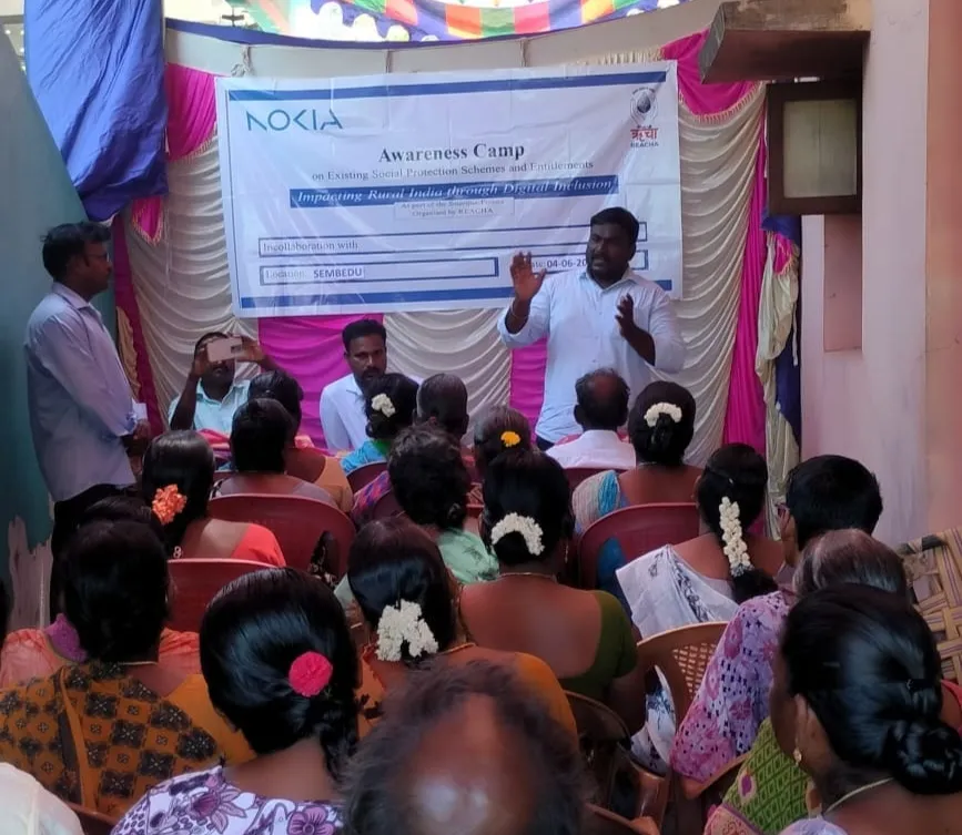 Awareness Camp on Social Protection Schemes in Sembedu Panchayat